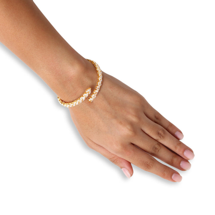 Dylan Gold Plated Diamond Bracelet