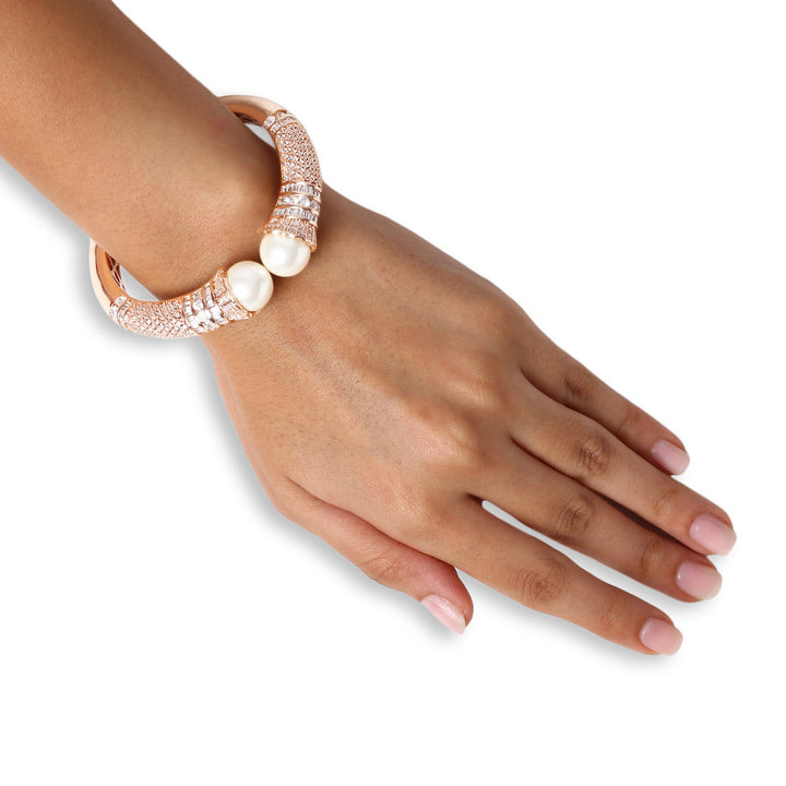 Harlee Diamond and Pearl Bracelet