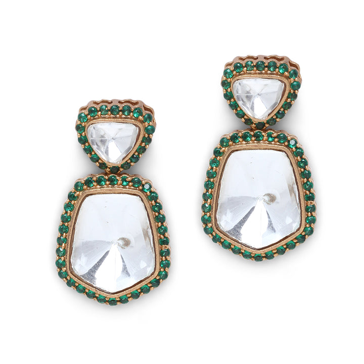 Marsha Green Polki Earrings