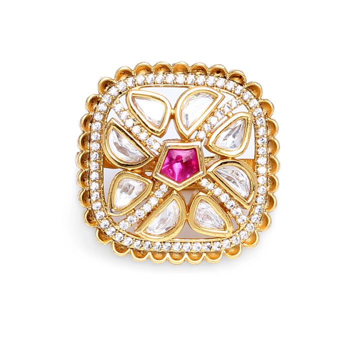 Ranya Ruby Polki Ring