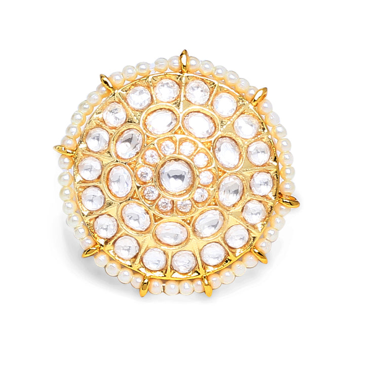 Aliza Polki and Pearls Ring