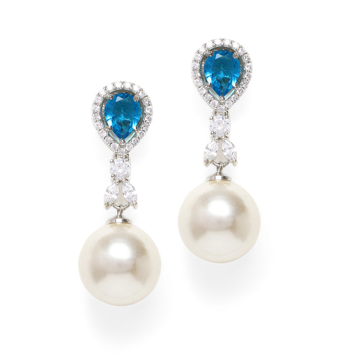 Leya Diamond and Pearl Earrings