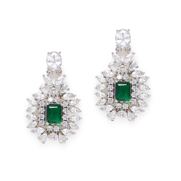 Macie Emerald Diamond Earrings