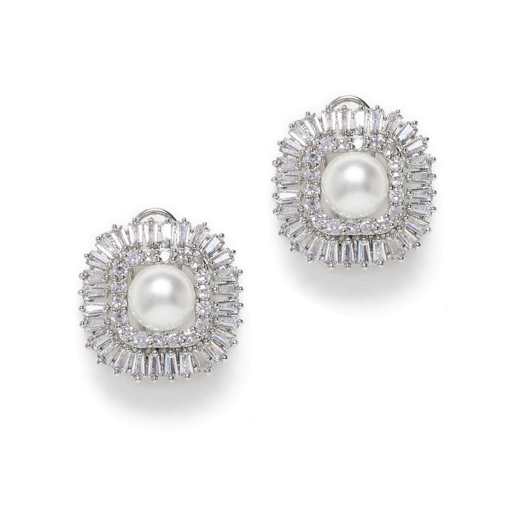 Aarna Diamond Pearl Studs