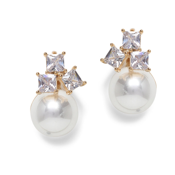 Ira Diamond Pearl Studs