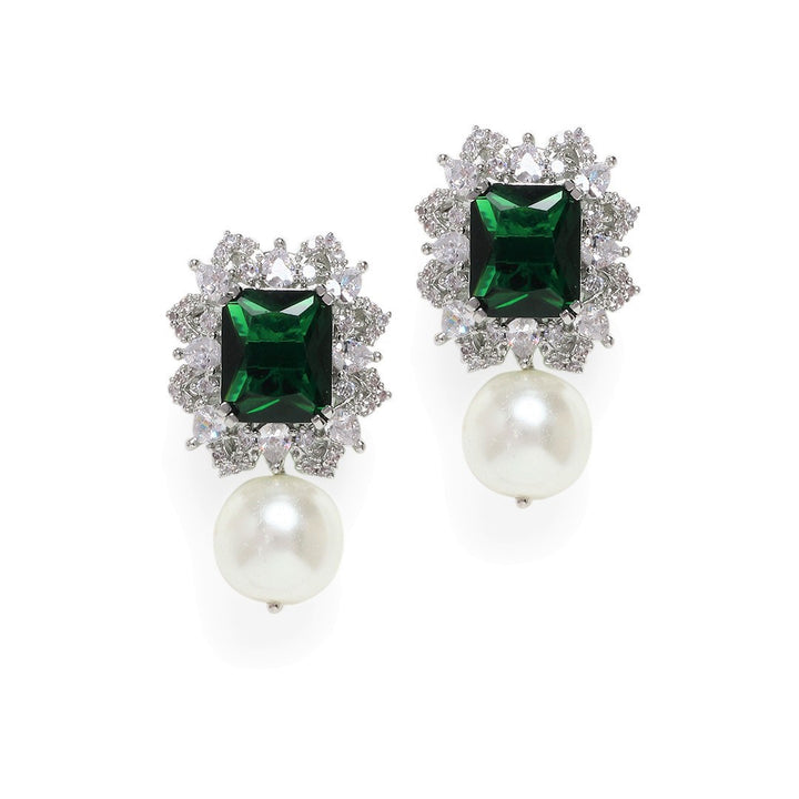 Keya Diamond and Pearl Studs