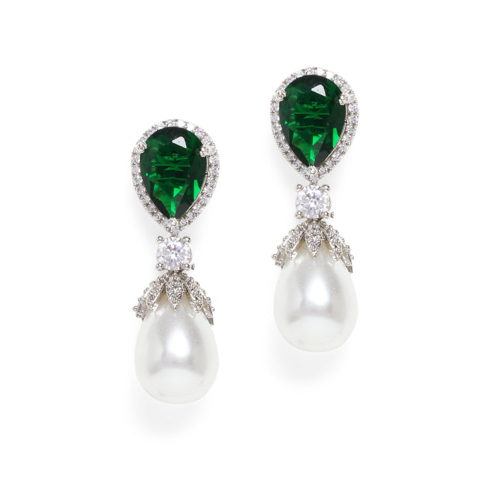 Lina Diamond and Pearl Earrings