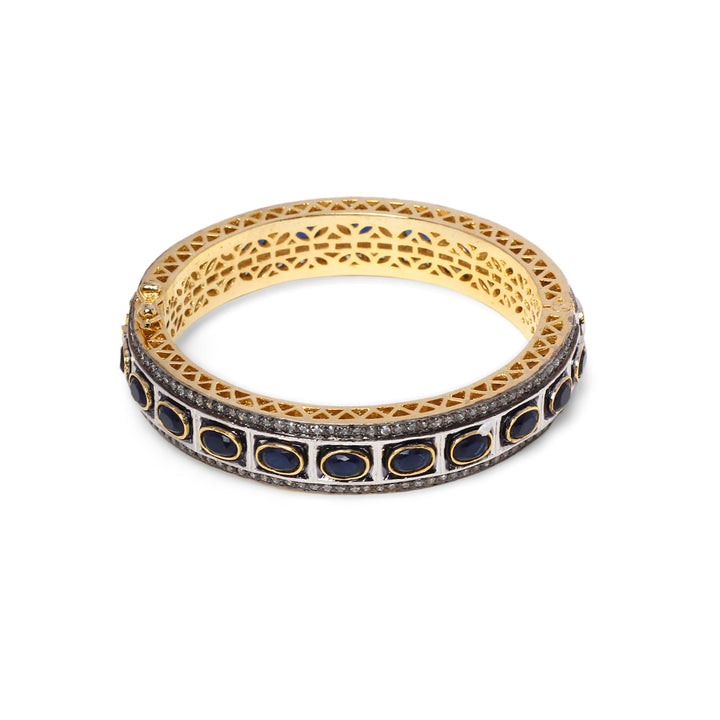 Adelyn Blue Victorian Bangle