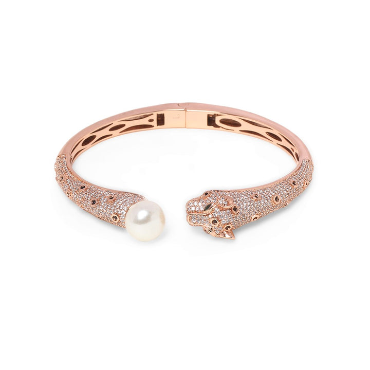 Harley Rose Gold Diamond and Pearl Bracelet