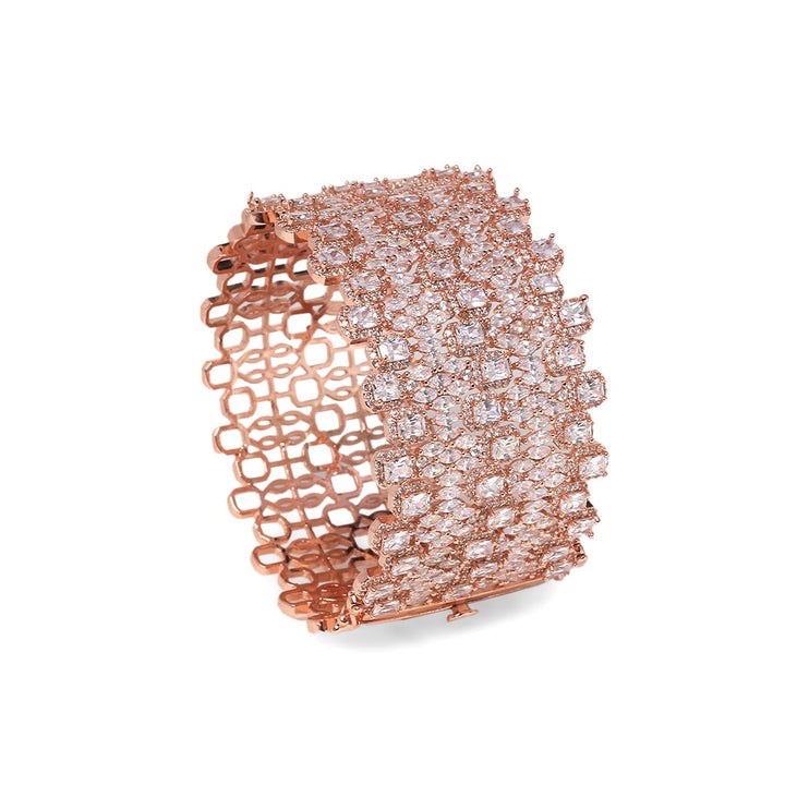 Gloria Rose Gold Diamond Cuff