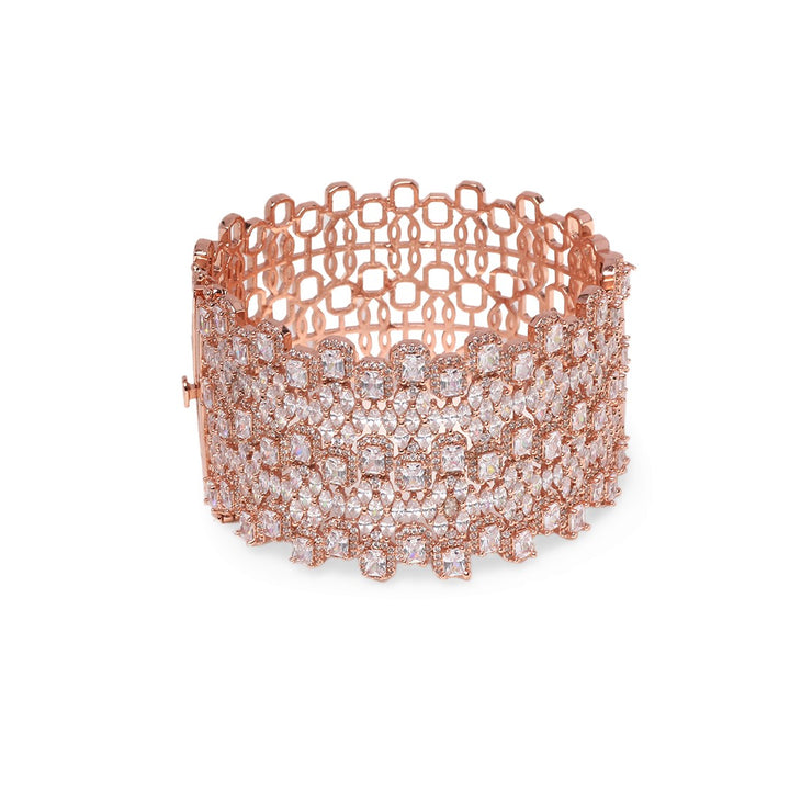 Gloria Rose Gold Diamond Cuff