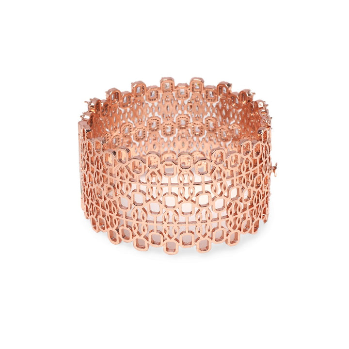 Gloria Rose Gold Diamond Cuff