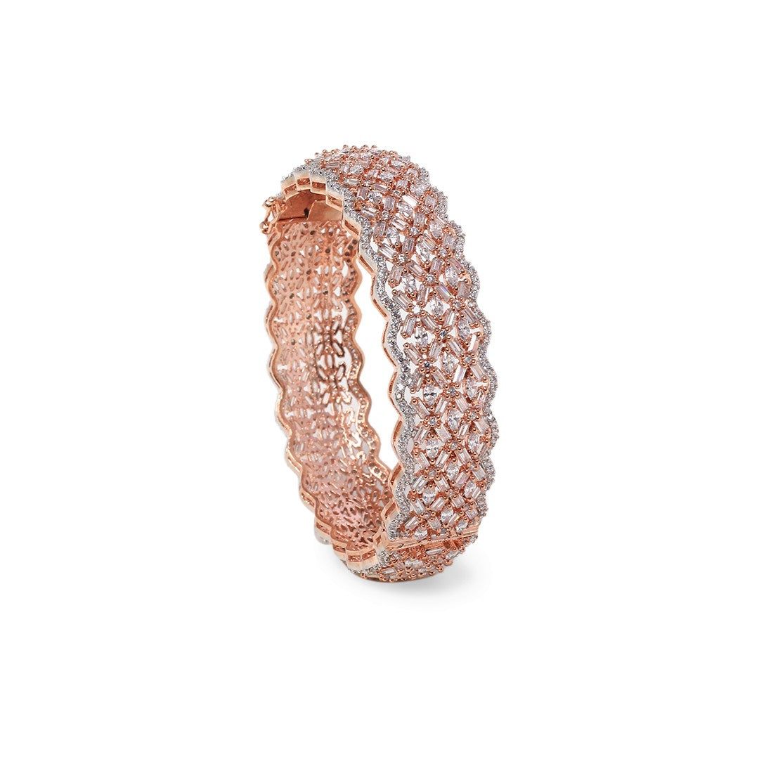 Valery Rose Gold Diamond Kada