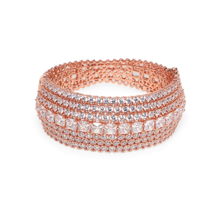 Laura Rose Gold Diamond Cuff