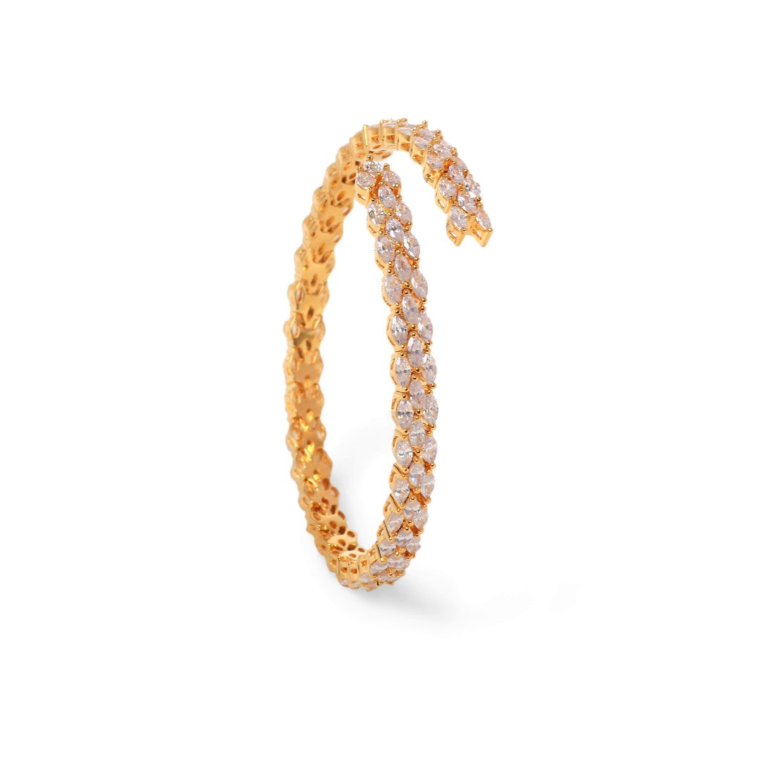 Dylan Gold Plated Diamond Bracelet