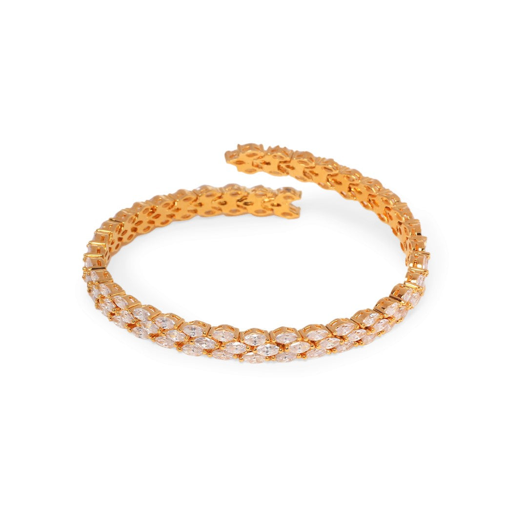 Dylan Gold Plated Diamond Bracelet