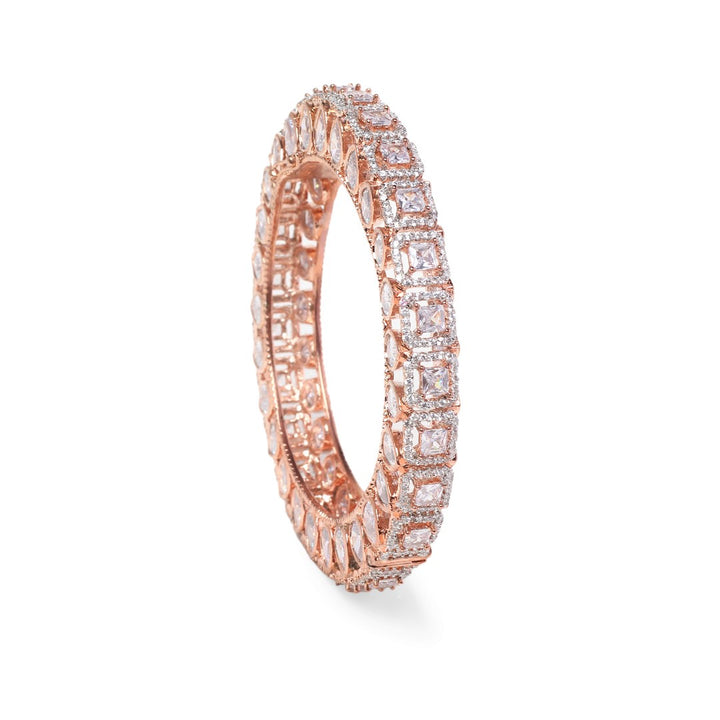 Imani Rose Gold Diamond Bangle