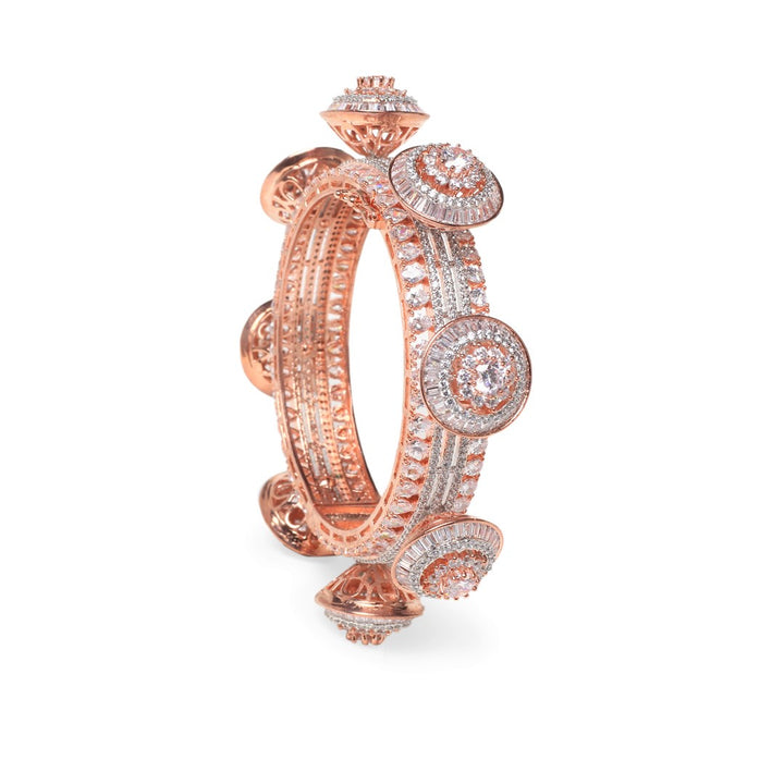 Delnaz Rose Gold Diamond Bangle