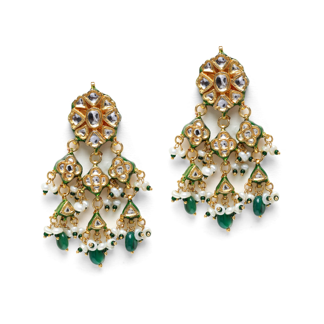 Tamanna Polki and Pearl Earrings