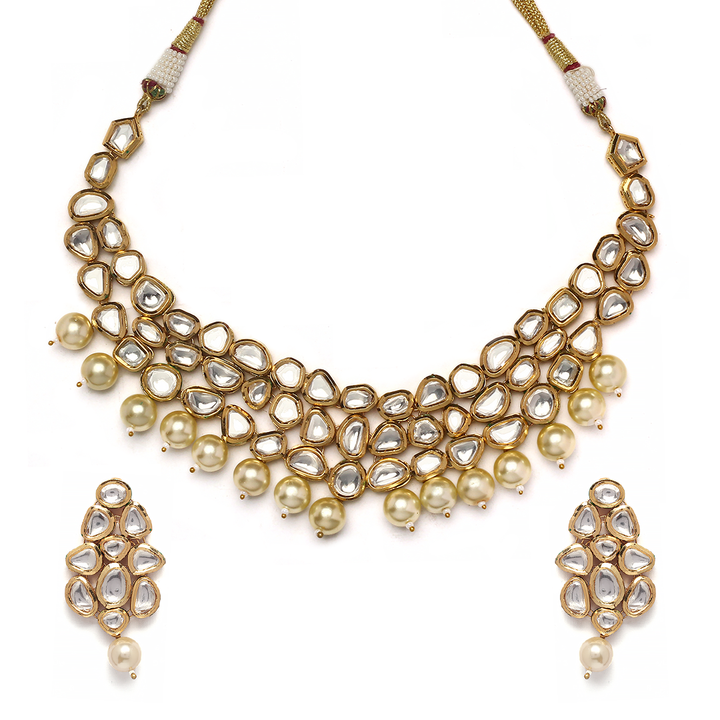 Bhuvi Polki Necklace Set