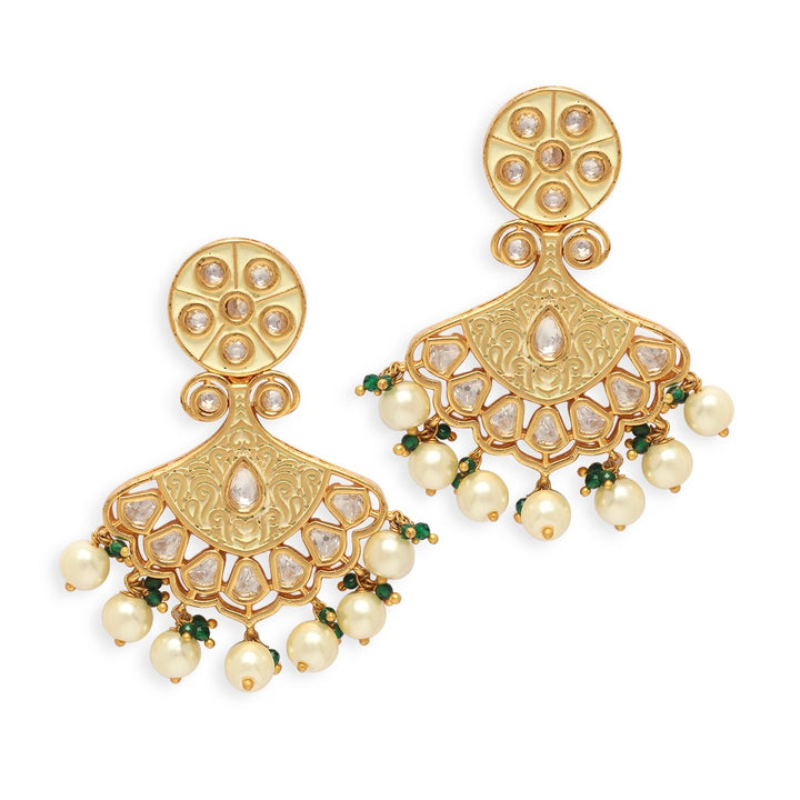 Aruna Mint Green Enamel Earrings