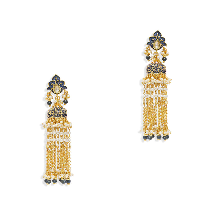 Yasira Enamel Jhumkas