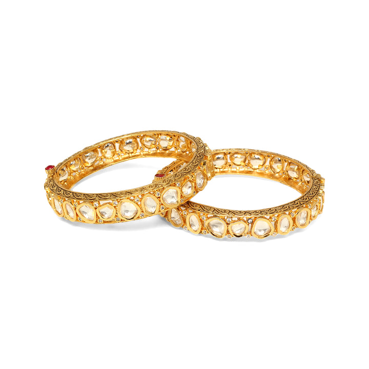 Aaravi Polki Bangle Pair