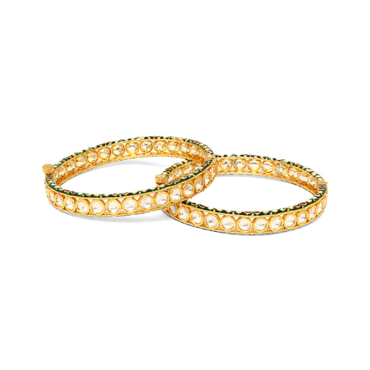 Bhurvi Polki Bangle Pair