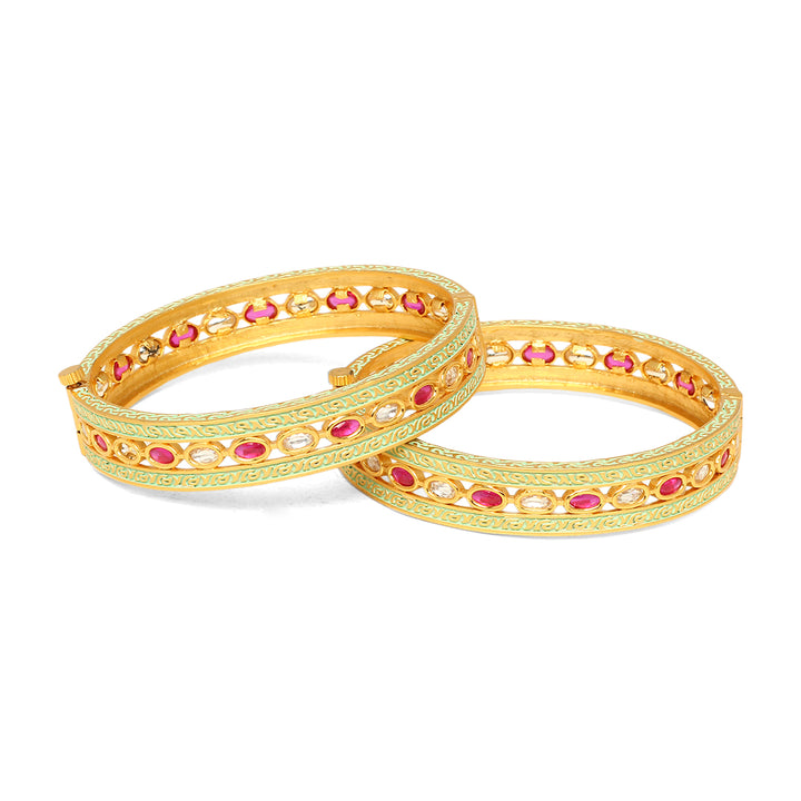 Dareen Polki Bangle Pair