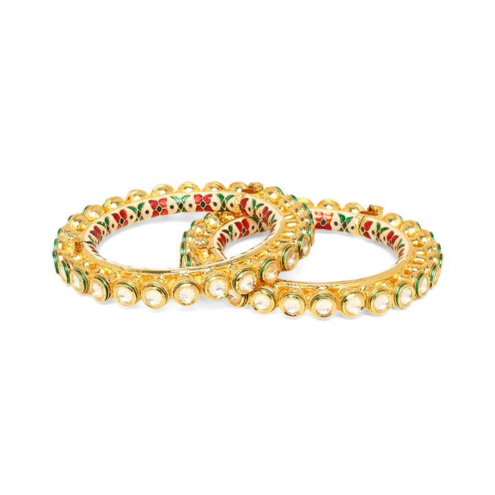 Kamali Polki Bangle Pair