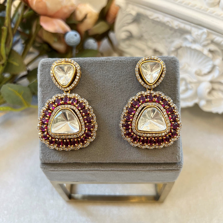 Smridhi Oberoi in Naira Polki Earrings