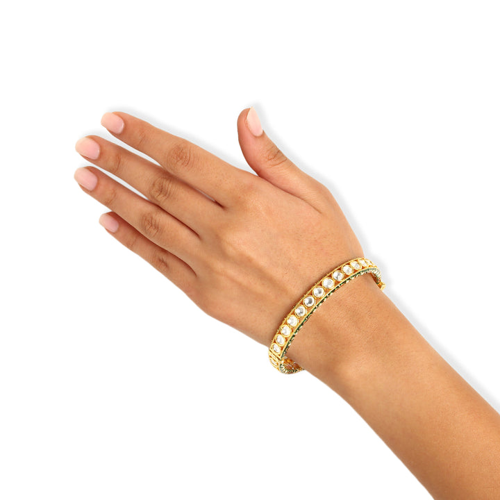 Bhurvi Polki Bangle Pair