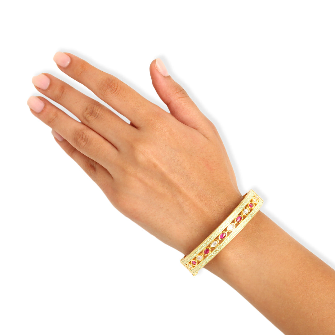 Dareen Polki Bangle Pair