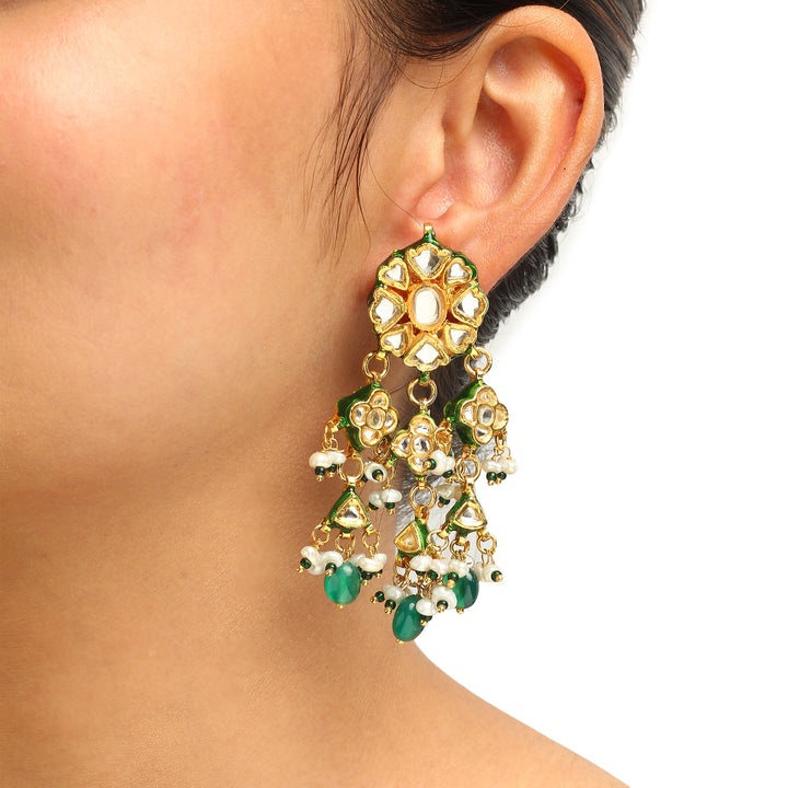 Tamanna Polki and Pearl Earrings